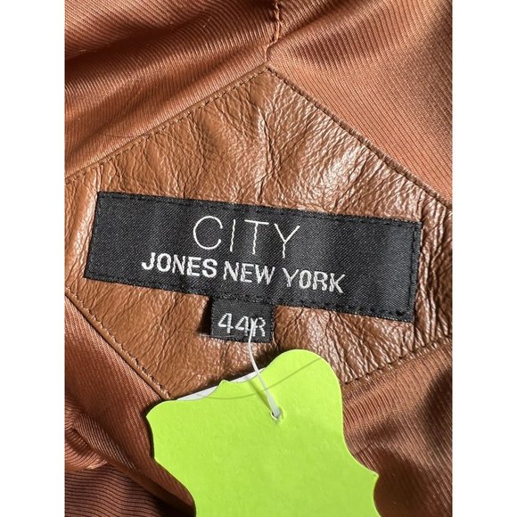 Jones NY Vintage Suede Jacket Tan 44R Leather - Picture 10 of 16